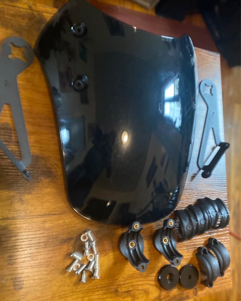 Midimttop Motorcycle WindScreen for Universal Har-Ley - photo 5