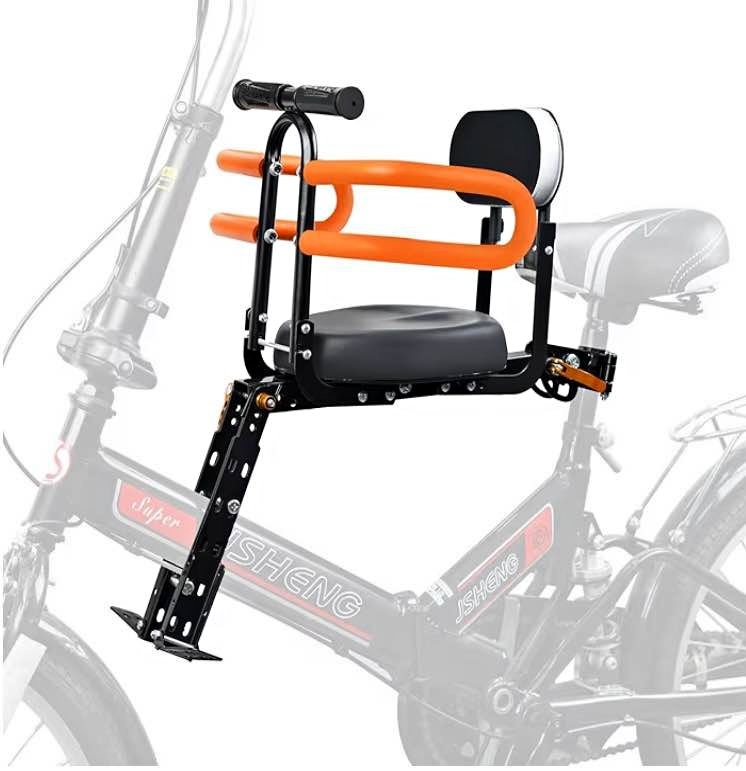 Child Bike Seat, Portable Retractable Foldable Front Mounted Kid