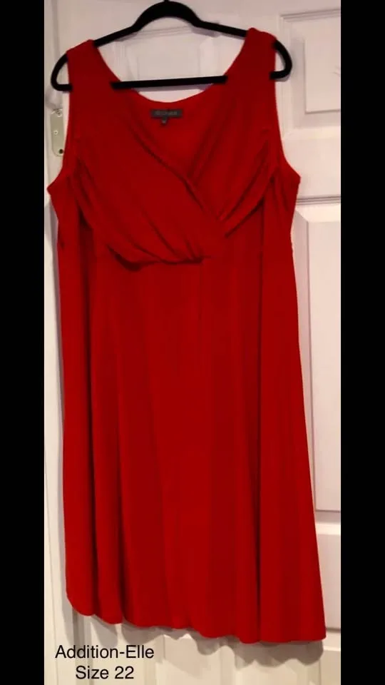 Beautiful Red Dress! Addition-Elle, Size 22 image indicator(2)