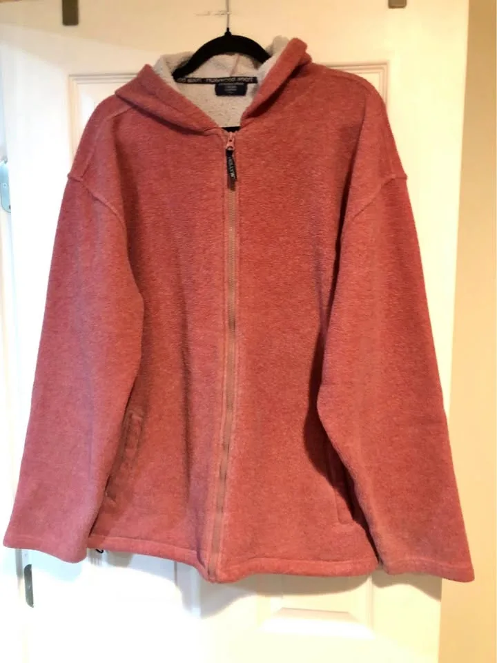 Red Sweater Jacket with Hood thumbnail