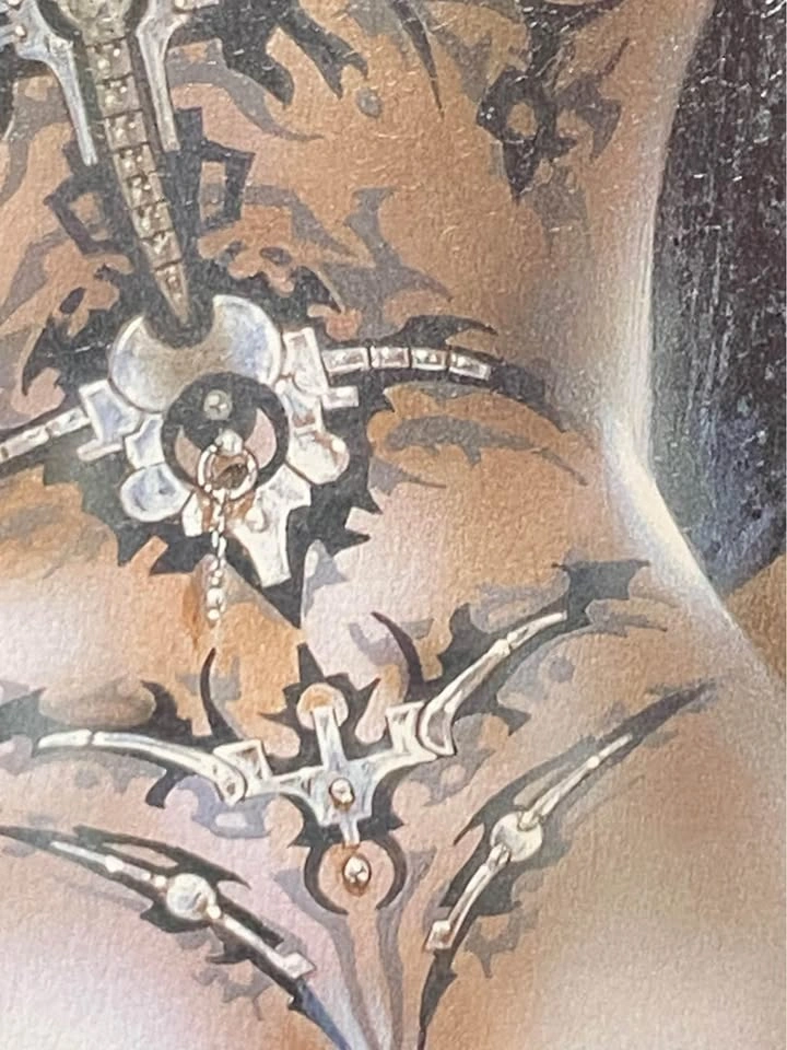 Tattoo Chick Luis Royo La Flor Del Dolor Art - photo 3