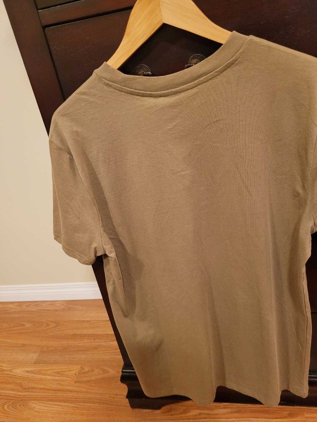 Brand New T-Wear Co Men's Large Tan T-Shirt With Tags - photo 3