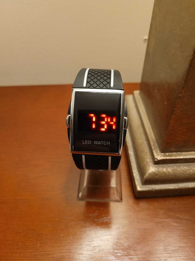 Brand New LED Digital Black Men's Watch