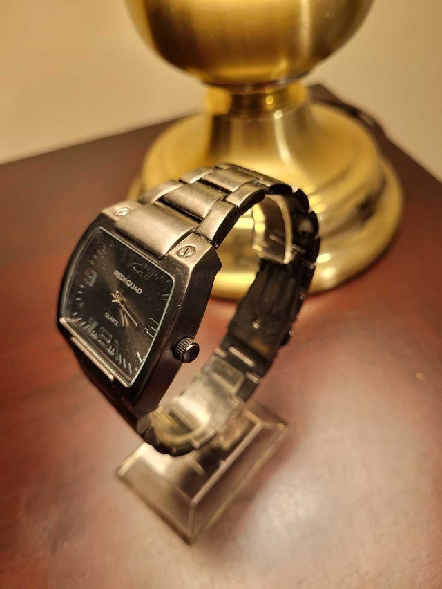 Rare Grey RedSquad Rectangular Quartz Men's Watch - photo 2
