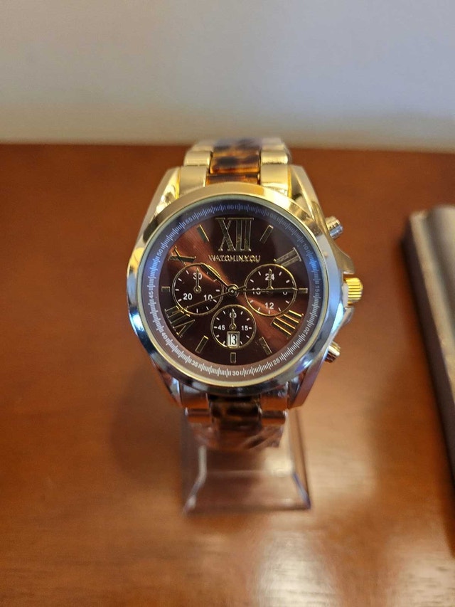 Brand New Brown & Gold Women's Watch with Brown Dial