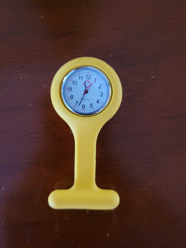 Brand New Yellow Silicone Nurse Scrub Watch