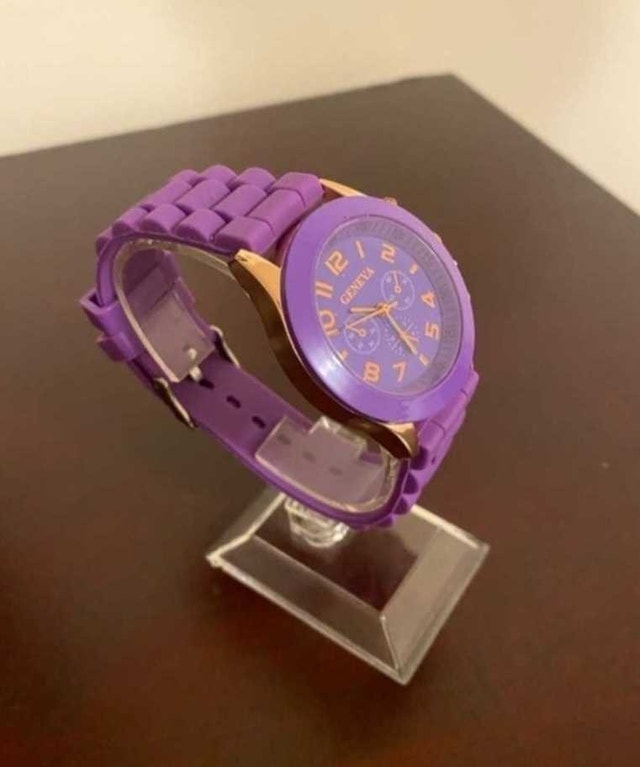 Brand New Geneva Purple Watch with Gold Accents - photo 3