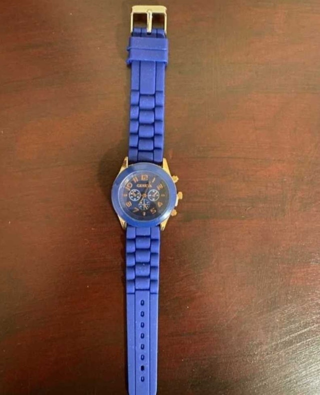 Brand New Geneva Ocean Blue Watch with Gold Accents - photo 4