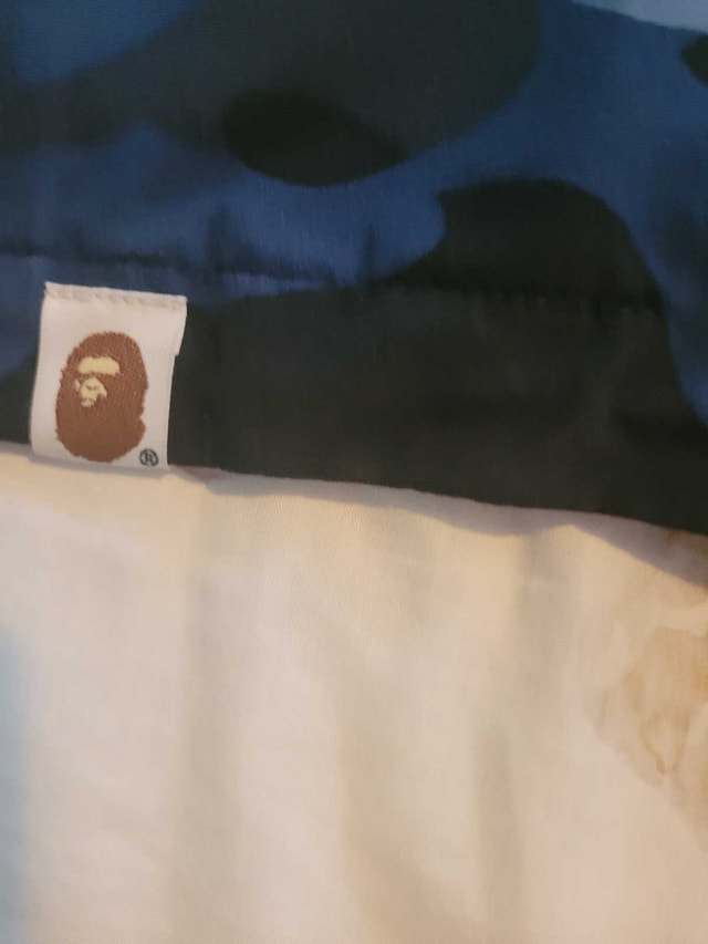 Bathing Ape BAPE Navy Blue Camo Jacket - photo 4