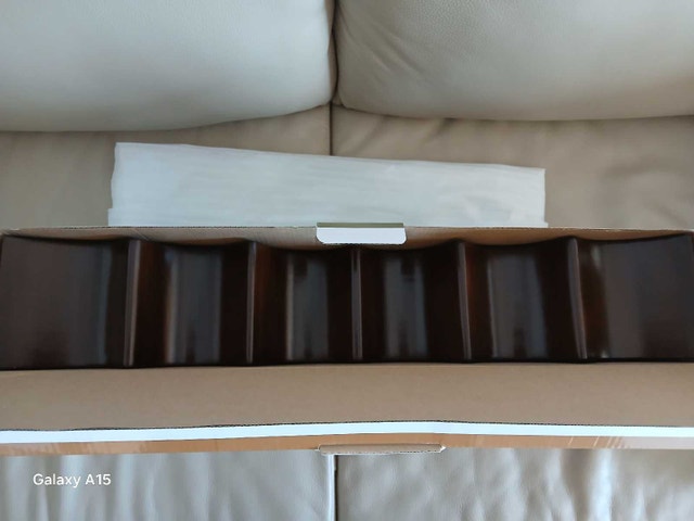 6 Bottle Wine Holder Wood Elegant Espresso Finish - photo 4