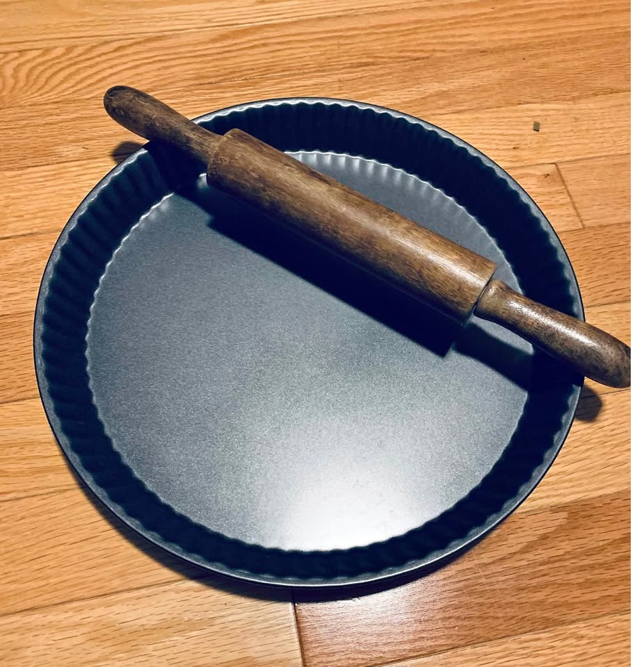 Tart or Quiche Pan 12” with Rolling Pin