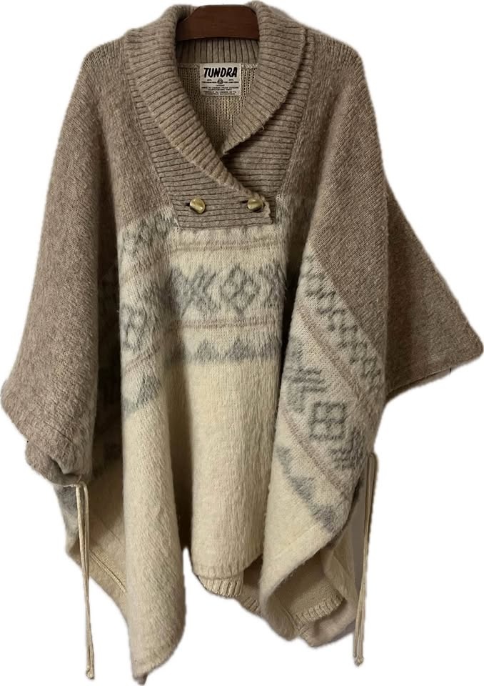Tundra 100% Wool Poncho/Shawl NEED GONE ASAP