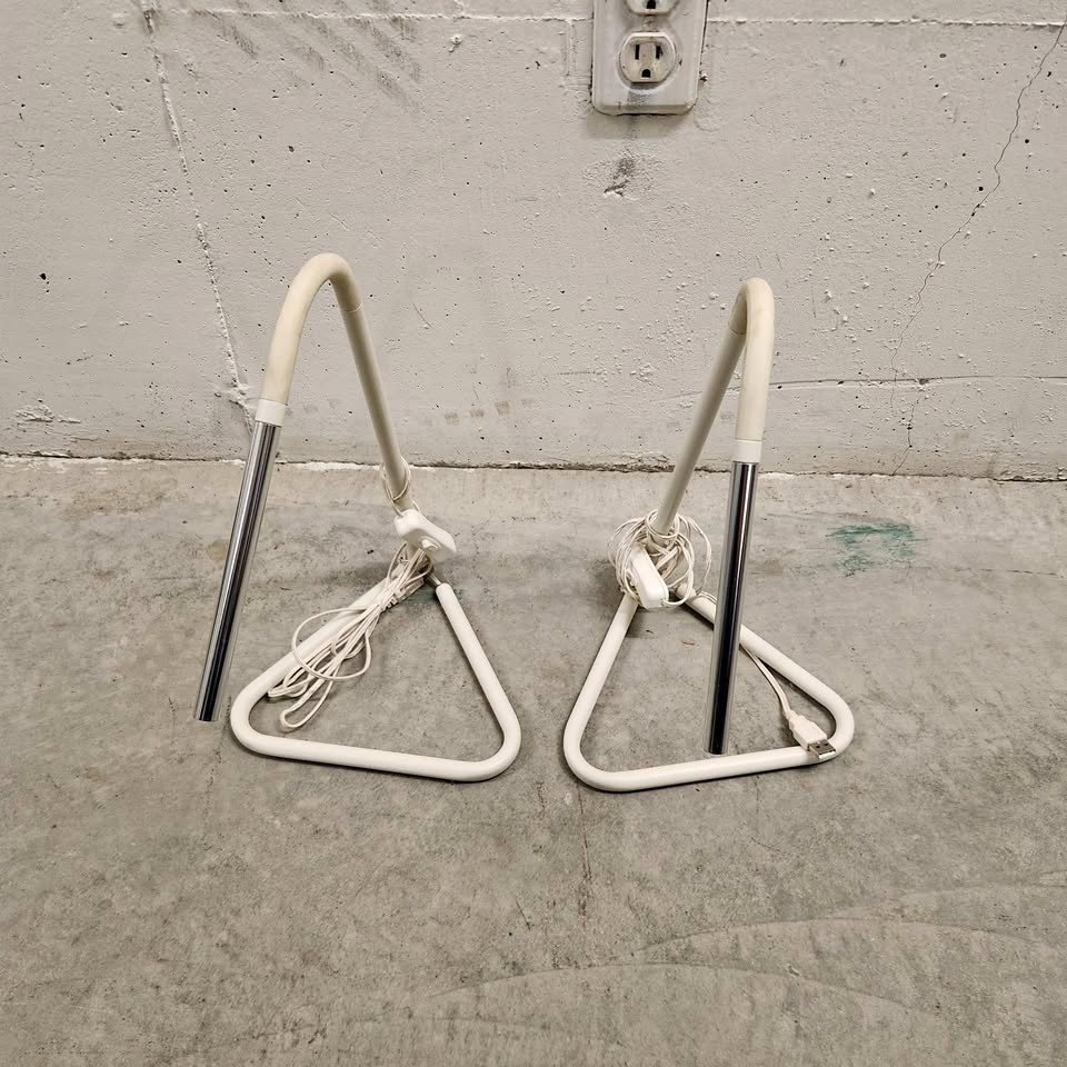 Two white LED lamps