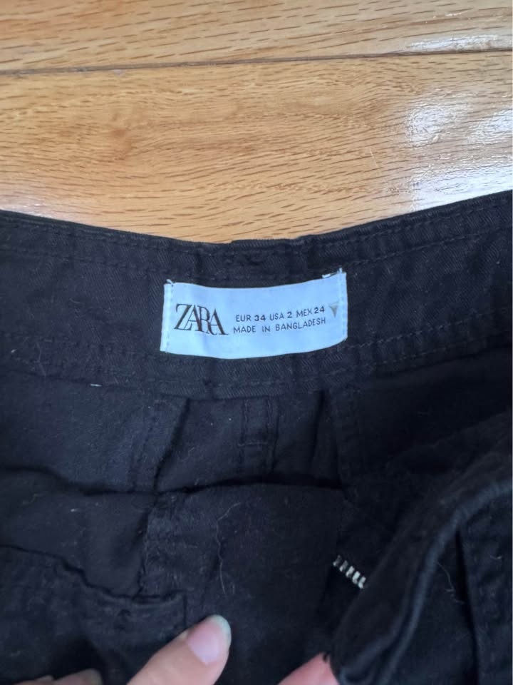 Zara Black Cargo Pants size 34 - photo 3