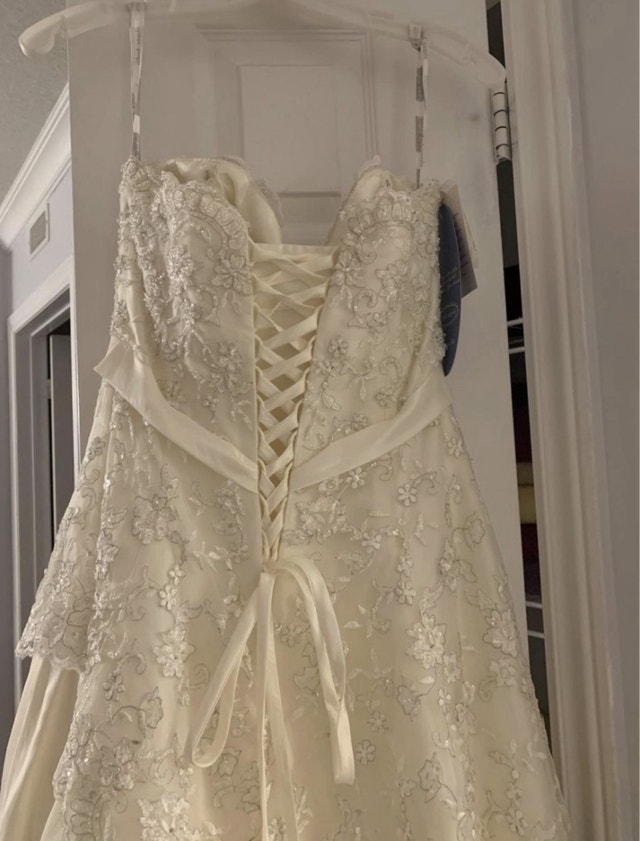 Vintage Victorian‑Style Wedding DressOff – Never Wor - photo 4