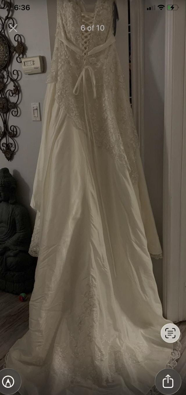 Vintage Victorian‑Style Wedding DressOff – Never Wor - photo 5