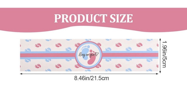 Gender Reveal Water Bottle Labels – Pack of 26 - photo 3