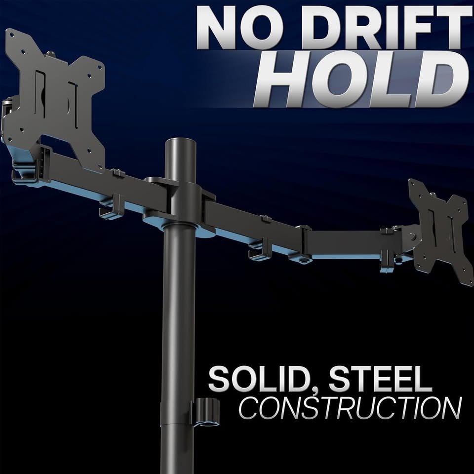 VIVO Dual Monitor Desk Mount (Black) - photo 2
