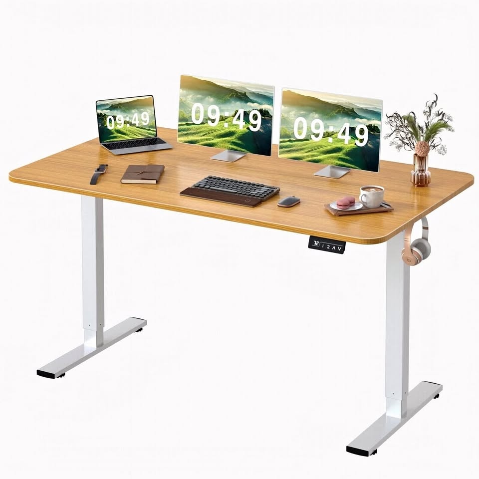 Furmax Electric Standing Desk - White