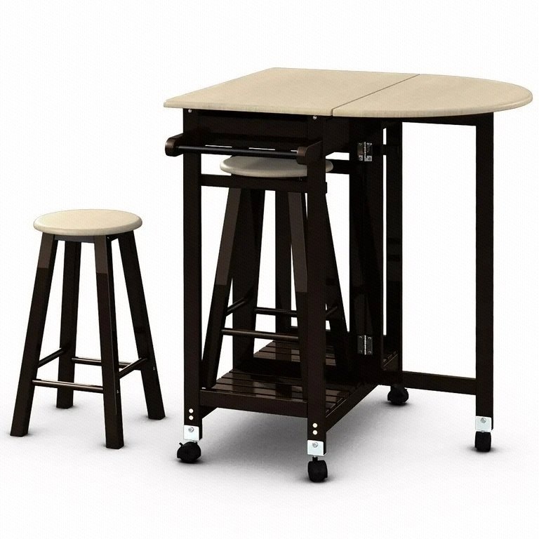 Costway 3PC Wood Kitchen Island Rolling Cart Table - photo 4