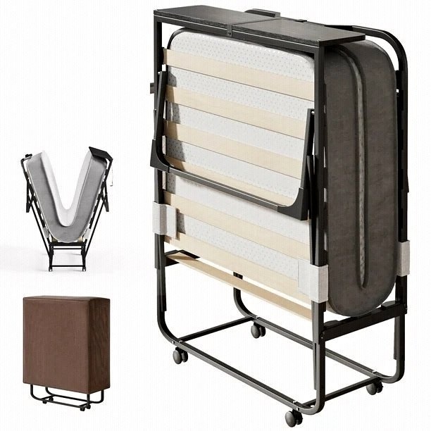 MUZZ Folding Bed with 4′′ Foam Mattress