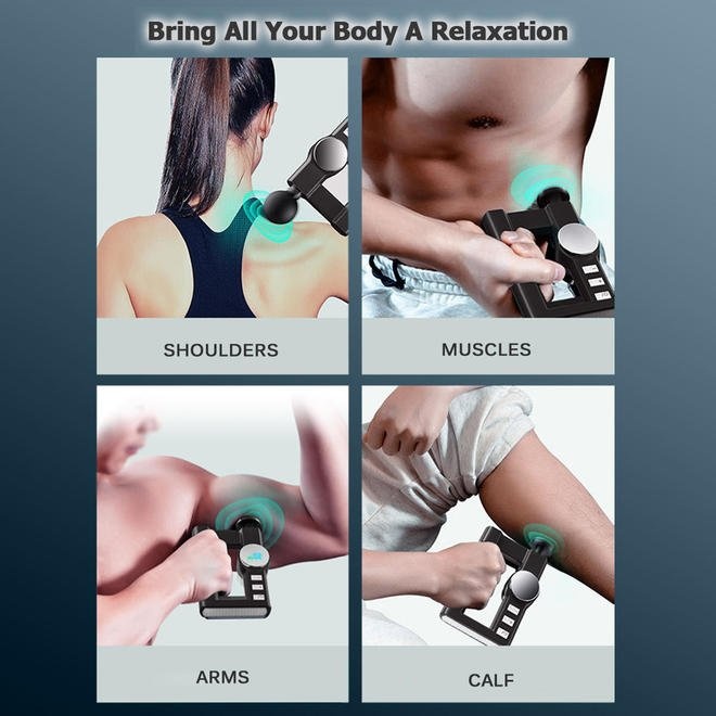 Portable Heated Muscle Massage Fascia Gun - photo 3