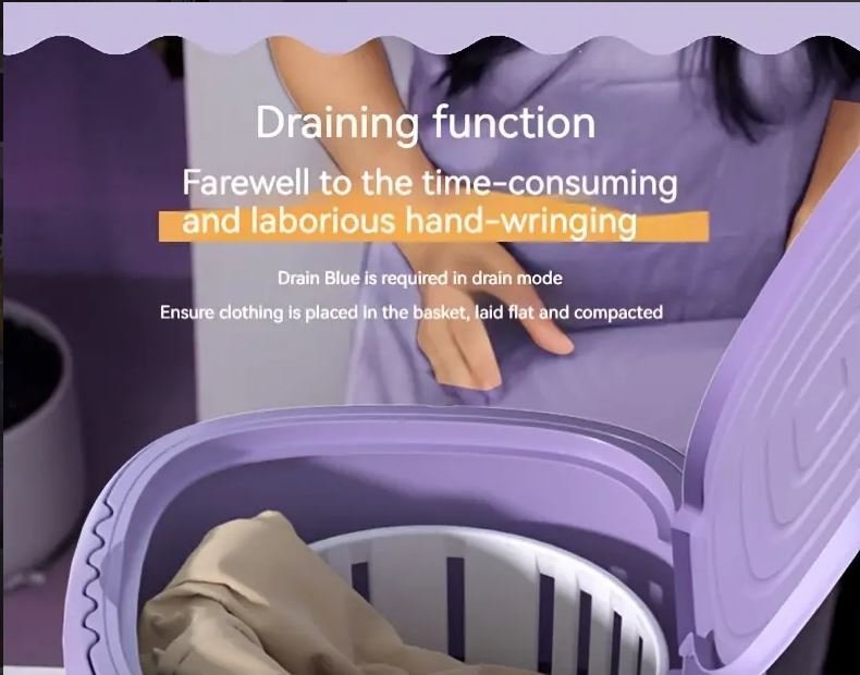 BNIB 9L Mini Folding Washing Machine - photo 3
