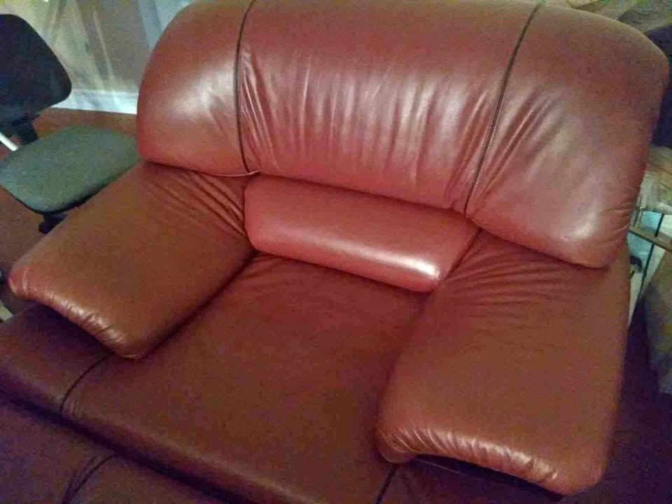Genuine Leather sofa set (3+2+1) (Bought for $2500)