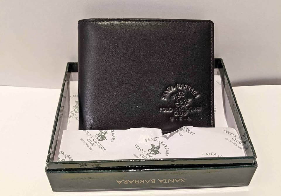 BNIB Genuine Men's Santa Barbara Polo Leather Wallet