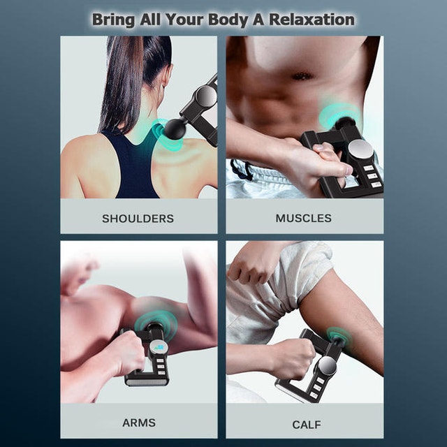 Portable Heated Muscle Massage Fascia Gun - photo 3