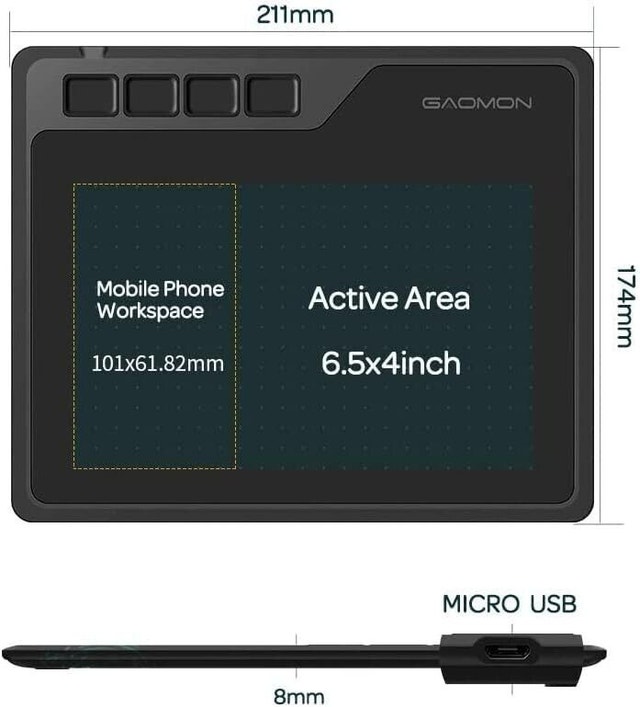 GAOMON S620 Graphics Drawing Tablet - photo 4