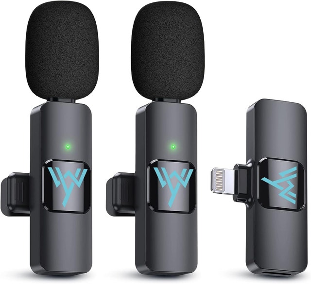 BNIB Wireless Lavalier Microphone for iPhone iPad, Live Streami
