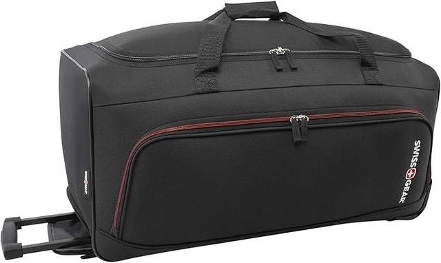 SWISSGEAR Wheeled Lightweight Duffle 28”, Black