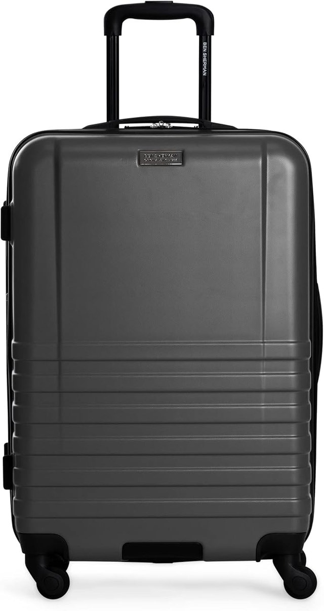 Ben Sherman 4-Wheel Luggage, 24-inch Carry On, Grey