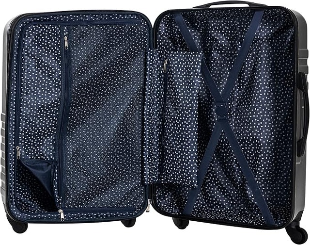 Ben Sherman 4-Wheel Luggage, 24-inch Carry On, Grey - photo 2