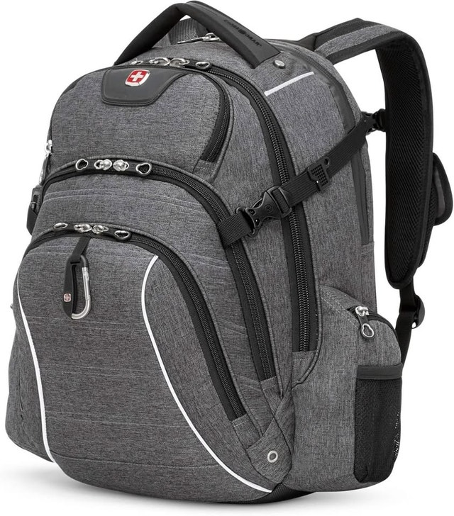 SWISSGEAR Carry-On Backpack with Rainproof Laptop Compartment- F