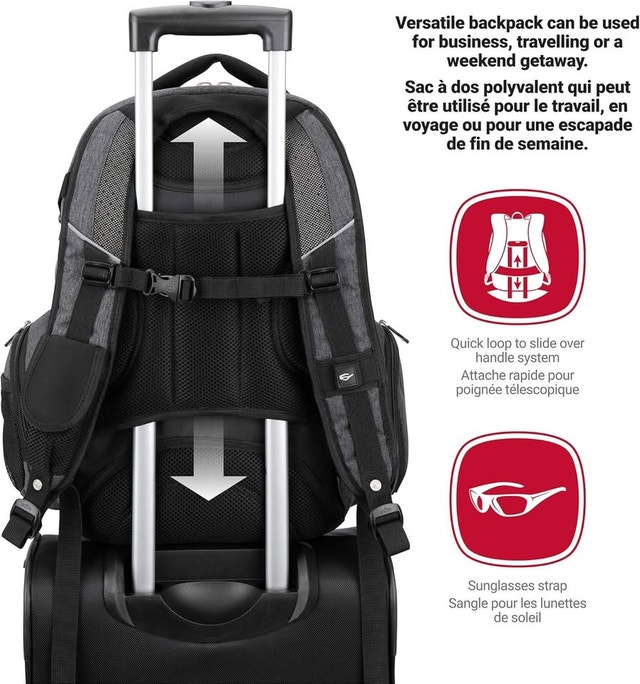 SWISSGEAR Carry-On Backpack with Rainproof Laptop Compartment- F - photo 5