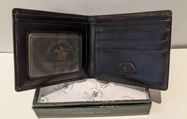 BNIB Genuine Men's Santa Barbara Polo Leather Wallet - photo 2