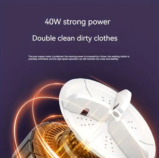 BNIB 9L Mini Folding Washing Machine - photo 5