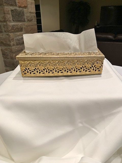 Tissue Holder Vintage Hollywood Regency 1960's