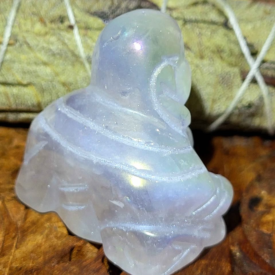 Crystal Laughing Buddha - photo 5