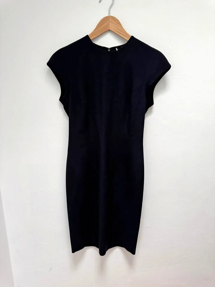 Alfred Sung Black Midi Dress Size 2 Made in Canada thumbnail