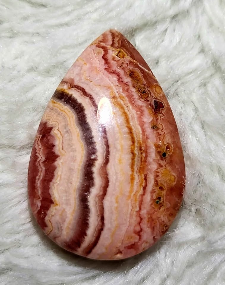 Rhodochrosite crystal cabochon - photo 2