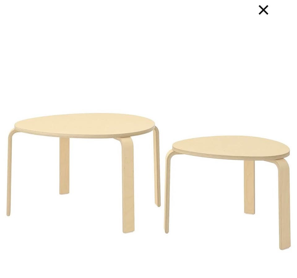 Ikea Svalsta nesting tables (birch) - photo 3