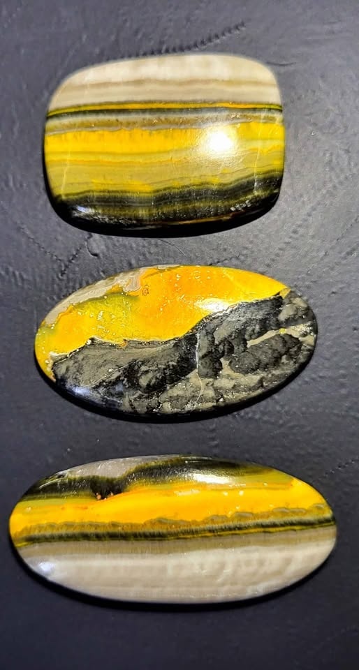 Bumblebee Jasper Cabochons - photo 2