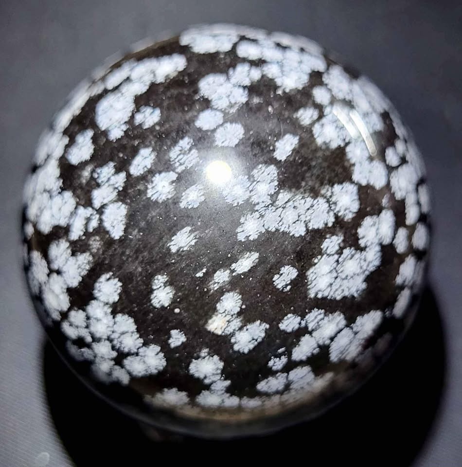 Snowflake Obsidian Sphere - photo 2