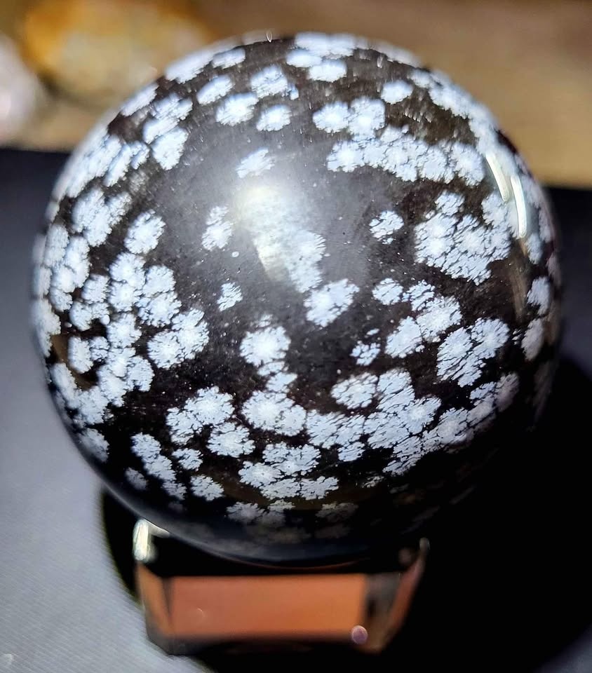 Snowflake Obsidian Sphere - photo 3