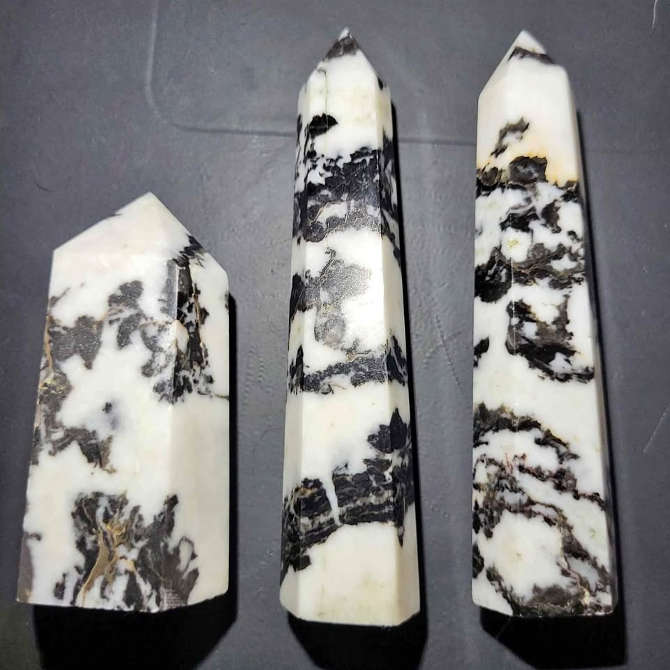 Crystals Zebra Jasper Towers 3 available