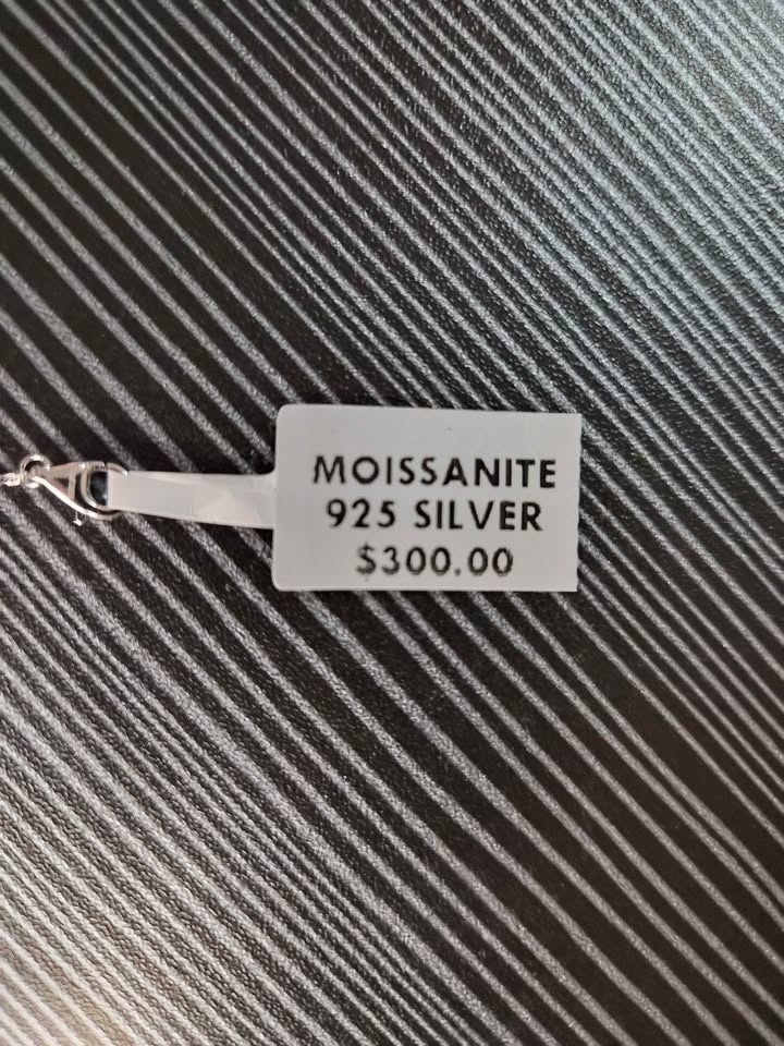 7-8" Moissanite Heart Bracelet With Bezels On 925 Silver - photo 4