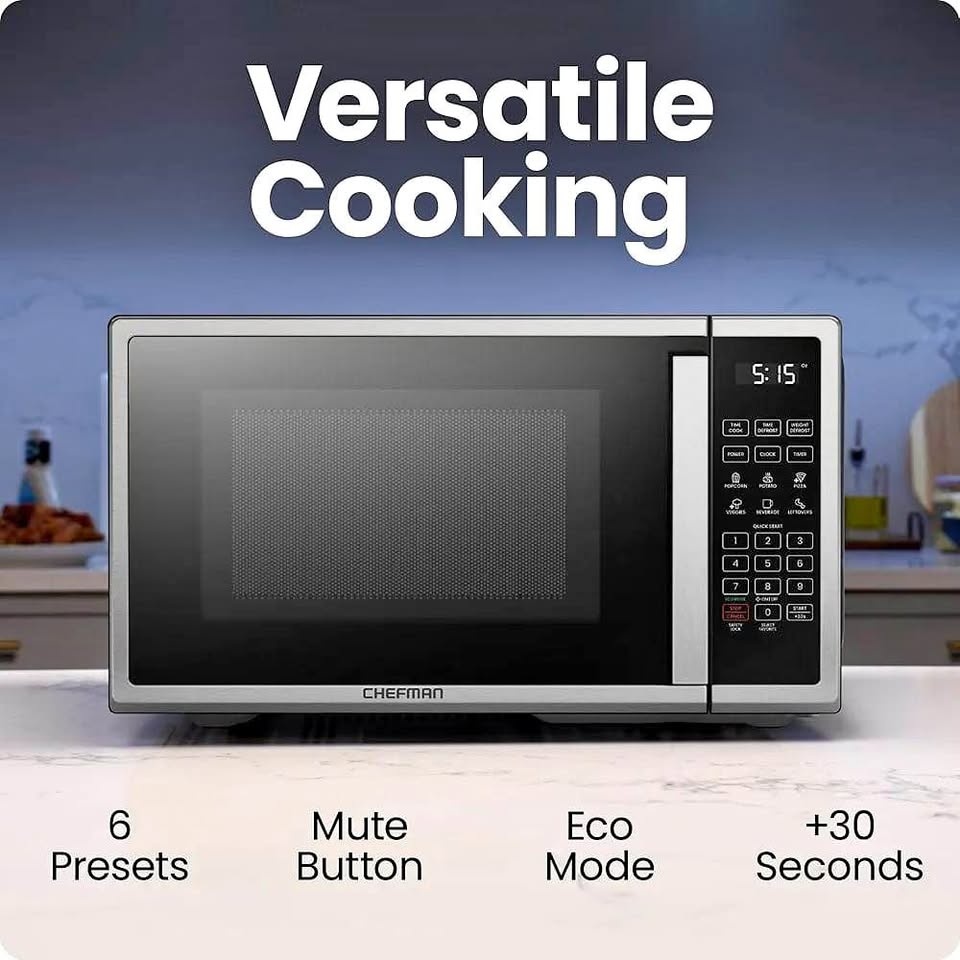 Chefman Microwave Oven 1.1 Cu Ft 1000 Watt